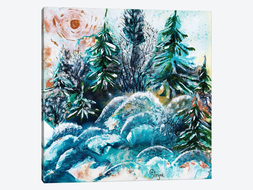 Emerald Winter by Marina Strijakova 1-piece Canvas Art