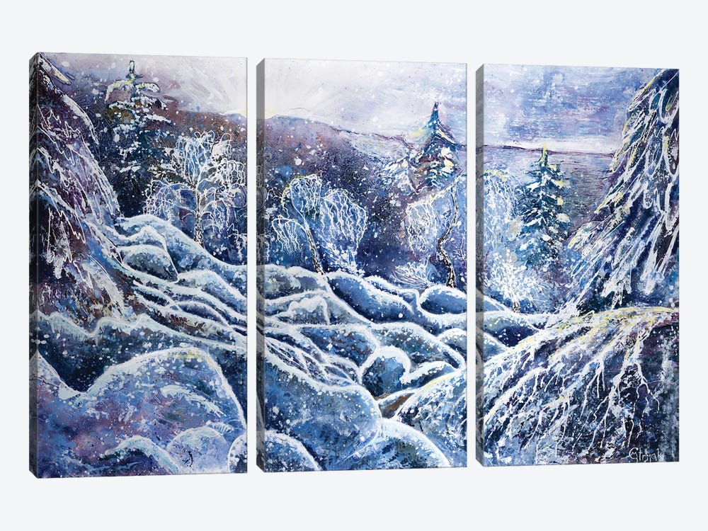 Winter by Marina Strijakova 3-piece Canvas Print