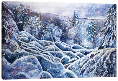 Winter Canvas Art Print - Marina Strijakova