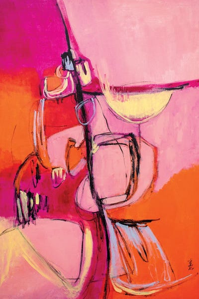 Raspberry, Peach, Orange, And Cream by Misako Chida canvas print