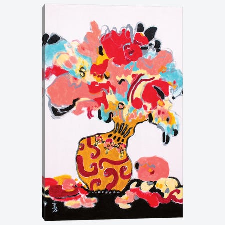 Dancing Nobly Canvas Print #MSK146} by Misako Chida Canvas Artwork