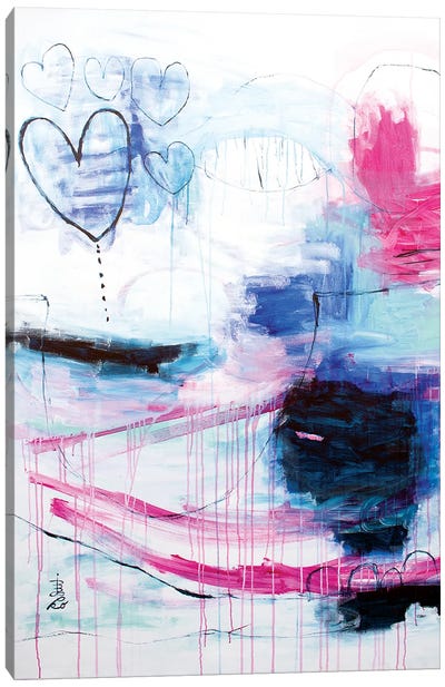 Summer Love Canvas Art Print - Heart Art