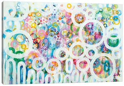 Dots And Circles IX Canvas Art Print - Misako Chida