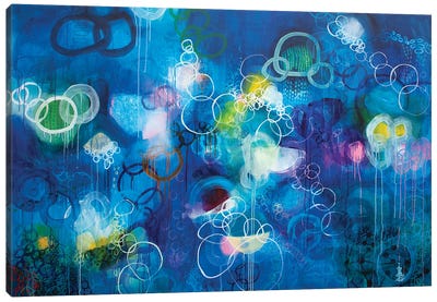 Dots And Cirlces VIII Canvas Art Print - Misako Chida