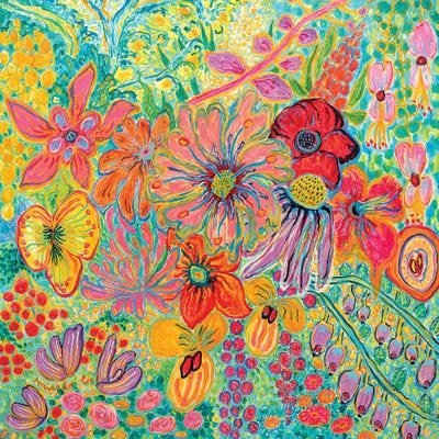 Fragrant Garden I by Misako Chida framed wall art