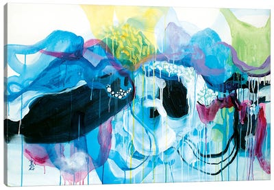 Diving In Canvas Art Print - Misako Chida