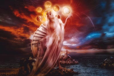 St. Mary Of Coins by Mario Sanchez Nevado canvas print