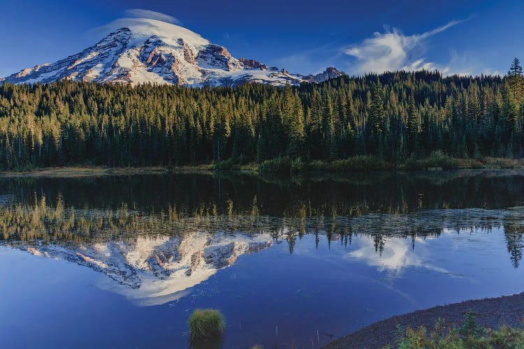 Reflection Lake Within Mt. Rainier National Park. by Michael Schertz wall art