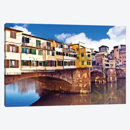 Ponte Vecchio, Florence, Tuscany Region, Italy Canvas Print #MST2} by Miva Stock Canvas Art