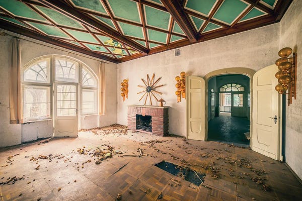 Michael Schwan: Abandoned Mid Century Modern Living Room by Michael Schwan