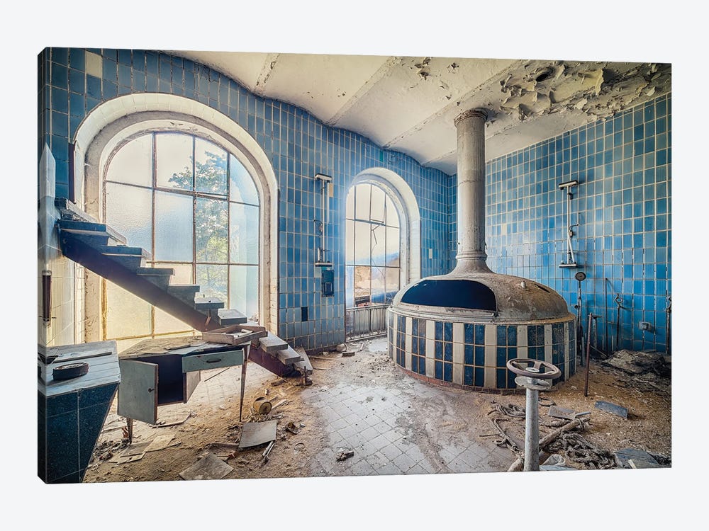 Abandoned Oven by Michael Schwan 1-piece Canvas Print