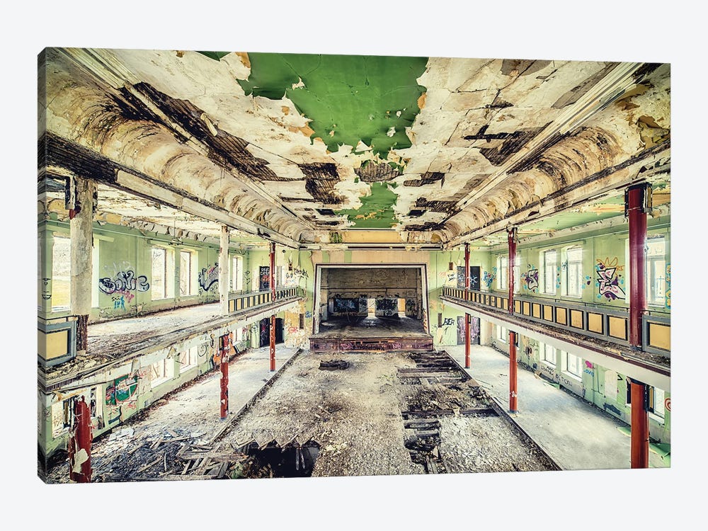 Abandoned Stage by Michael Schwan 1-piece Canvas Wall Art