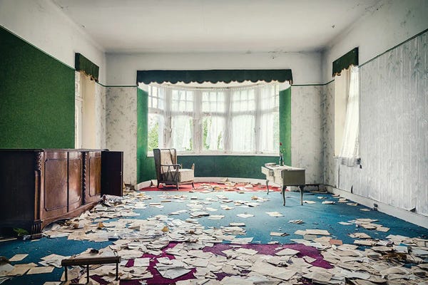 Dereliction: Bookworm by Michael Schwan