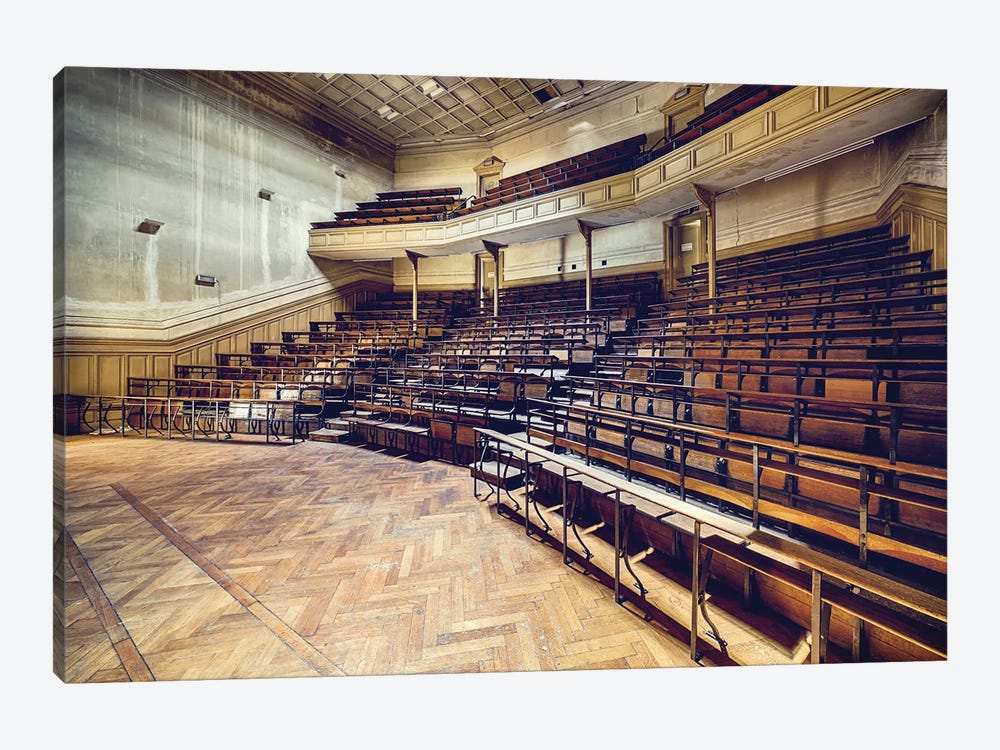 Empty Lecture Hall by Michael Schwan 1-piece Art Print