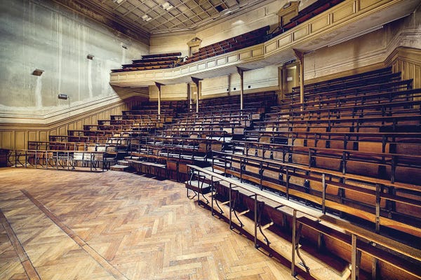 Dereliction: Empty Lecture Hall by Michael Schwan