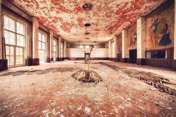 Dereliction: Fallen Chandeliers by Michael Schwan