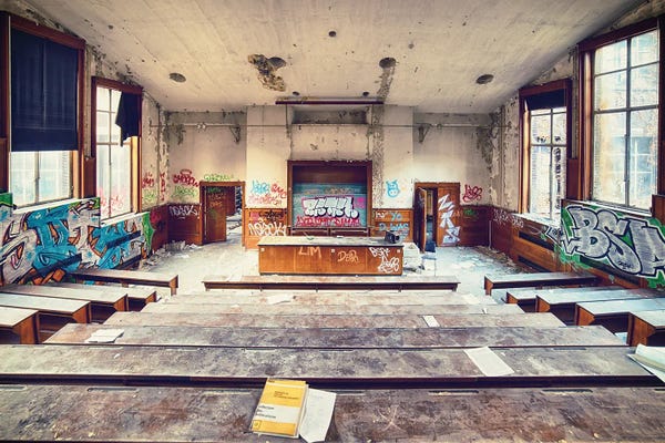 Dereliction: Graffiti Lecture Hall by Michael Schwan