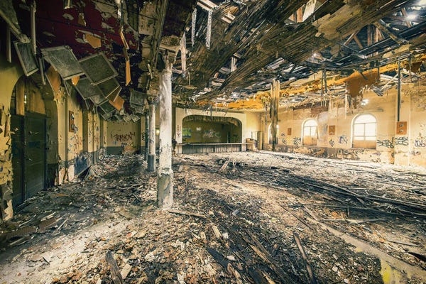 Dereliction: Hanging Ceiling by Michael Schwan