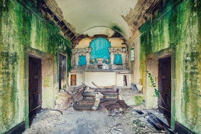 Hidden Altar by Michael Schwan multi panel art