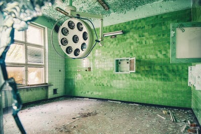 Inside The Operating Room by Michael Schwan multi panel art