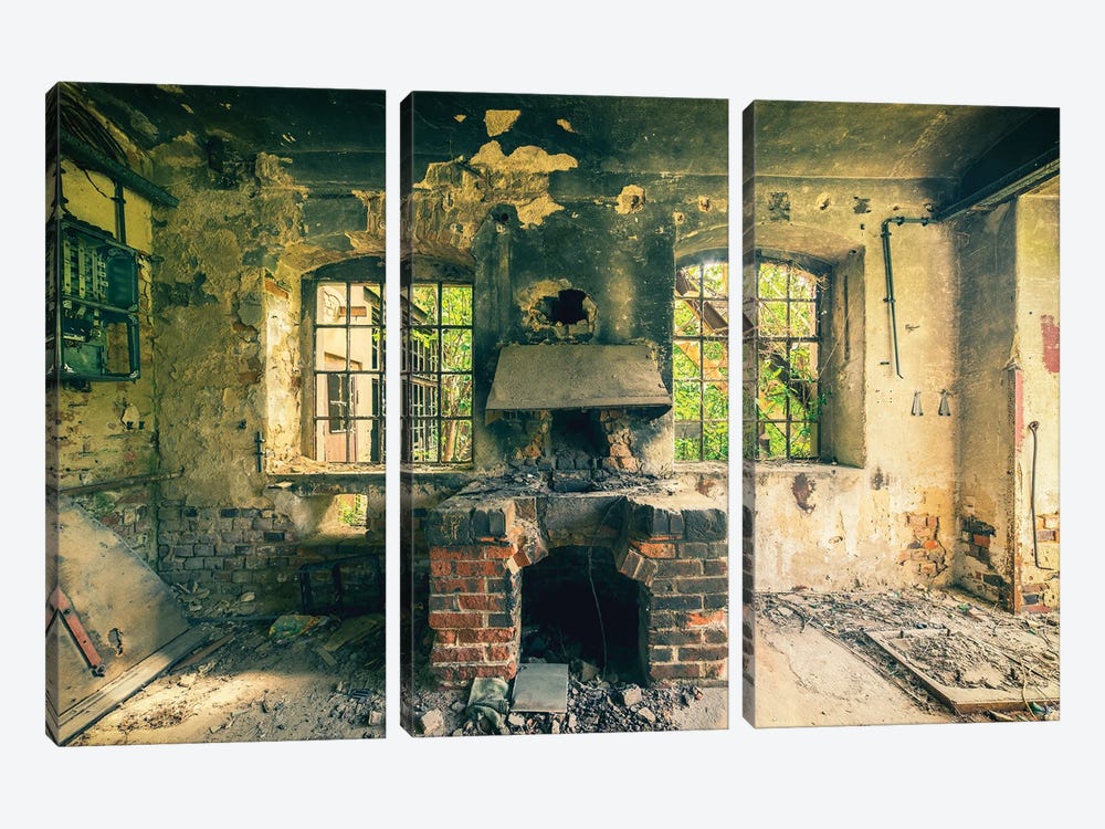 Old Oven by Michael Schwan 3-piece Canvas Artwork