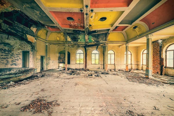 Dereliction: Patchwork Ceiling by Michael Schwan