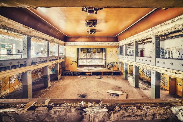 Dereliction: Waiting For The Show by Michael Schwan