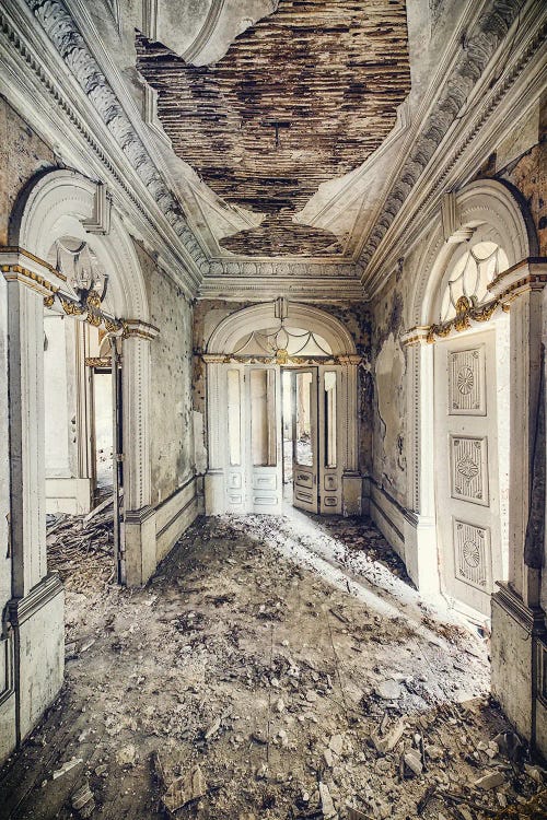 White And Gold Hallway