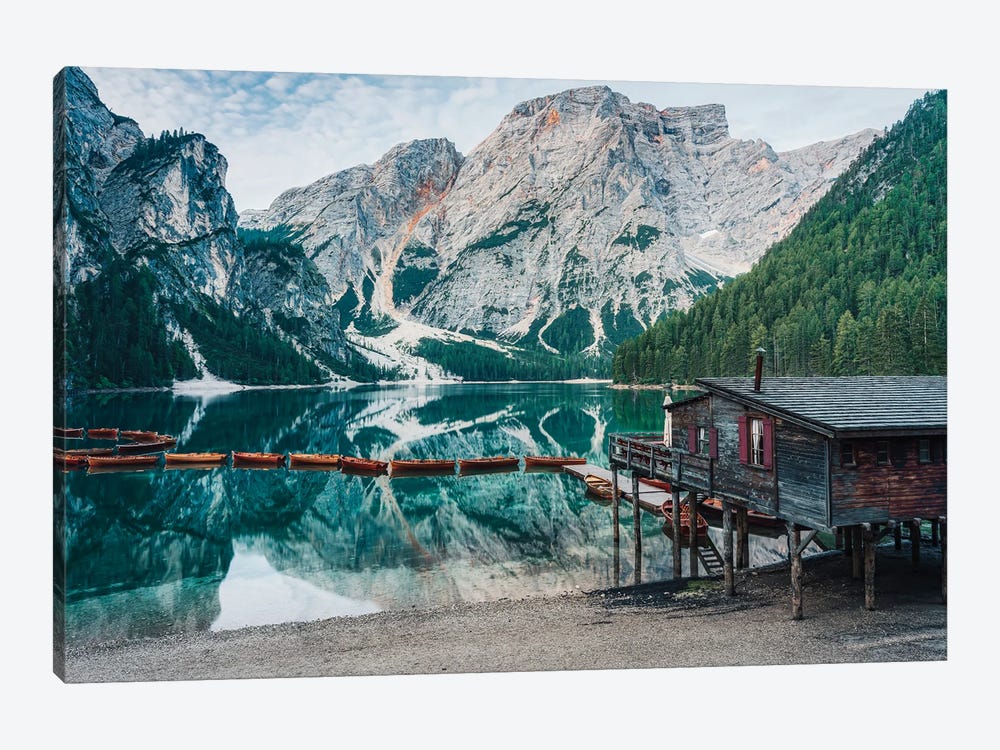 Lago Die Braies by Michael Schwan 1-piece Art Print