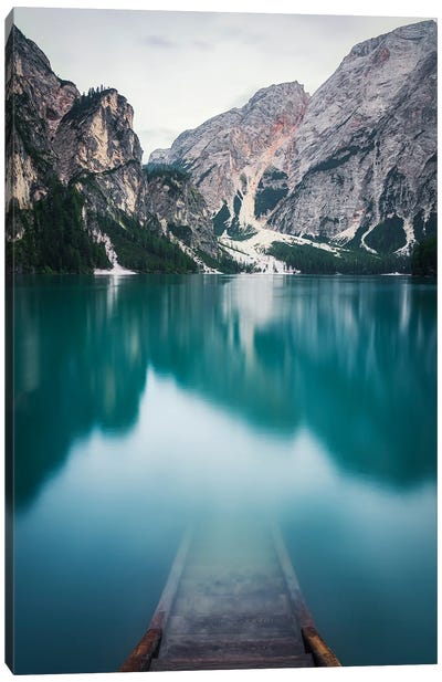 Lago Die Braies II Canvas Art Print - Hyperreal Photography