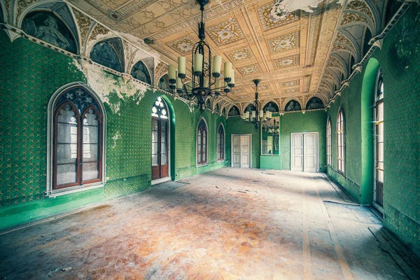 Chandeliers: Green Castle by Michael Schwan