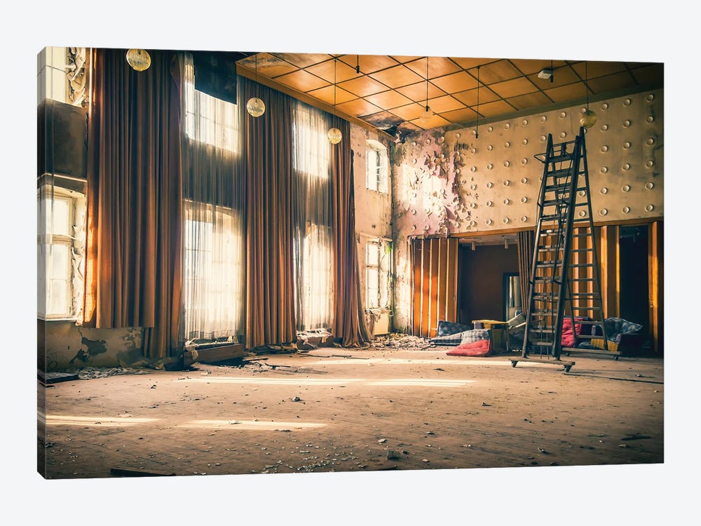 Abandoned Ballroom by Michael Schwan 1-piece Canvas Print