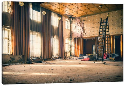 Abandoned Ballroom Canvas Art Print - Michael Schwan