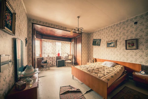 Michael Schwan: Abandoned Bedroom by Michael Schwan
