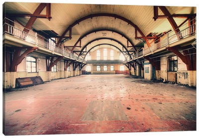 Abandoned Gymnasium Canvas Art Print - Michael Schwan