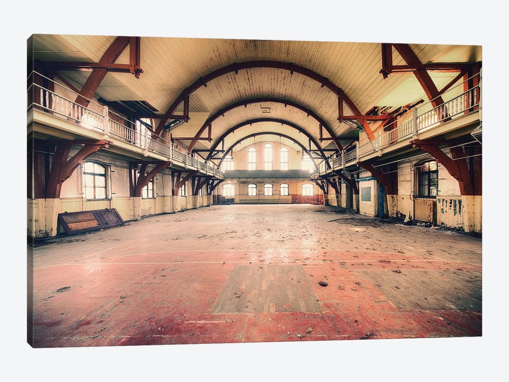 Abandoned Gymnasium by Michael Schwan 1-piece Canvas Print