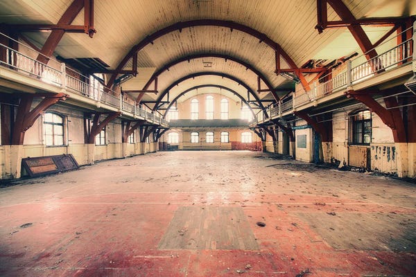 Michael Schwan: Abandoned Gymnasium by Michael Schwan