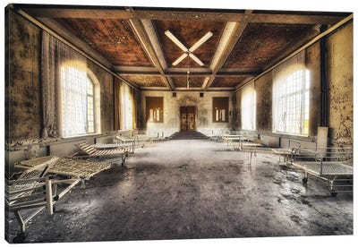 Abandoned Hospital Canvas Art Print - Michael Schwan