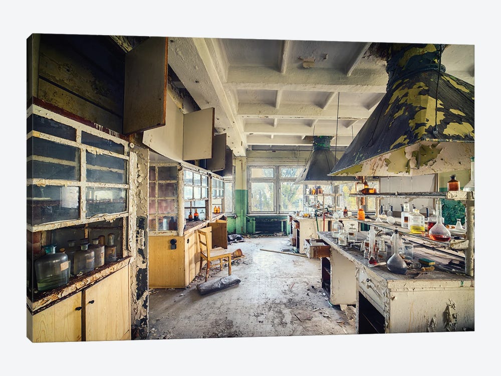 Abandoned Lab by Michael Schwan 1-piece Canvas Print