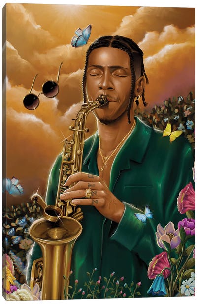 Masego Canvas Art Print - Saxophone Art