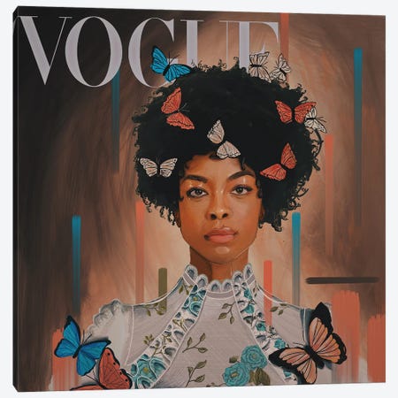 Vogue Portrait Canvas Print #MSZ32} by Leon Msipa Canvas Artwork