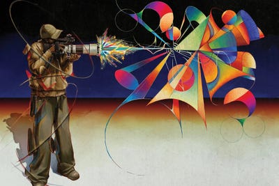 Kaleidoscope Marksman by Leon Msipa art print