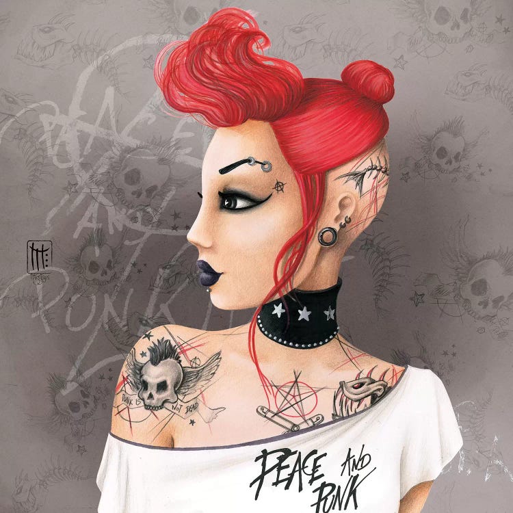 Fond Punk by Misstigri wall art