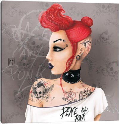 Fond Punk Canvas Art Print - Misstigri