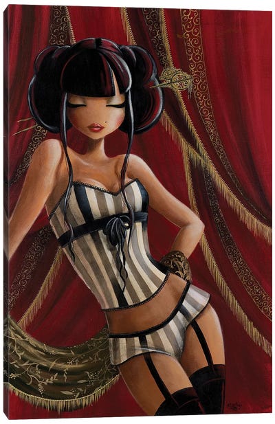 Miss Cabaret Canvas Art Print - Misstigri