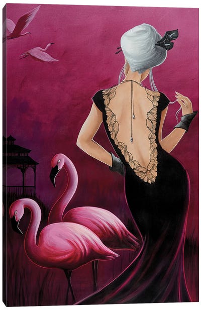 Pink Flamingo Canvas Art Print