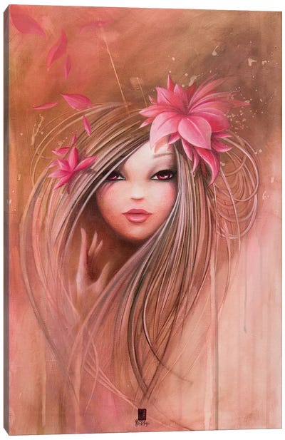 Sweet Pinky Girl Canvas Art Print - Misstigri