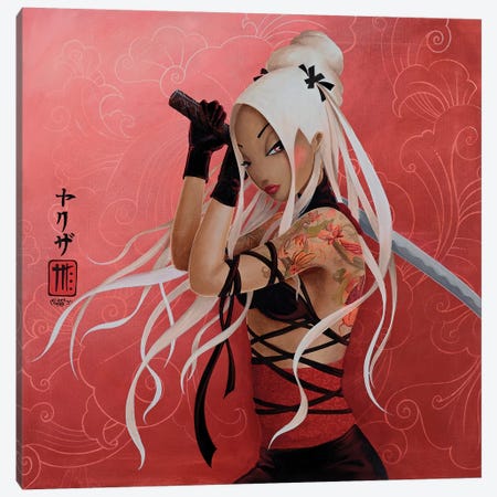 Yakuza Canvas Print #MTG85} by Misstigri Canvas Artwork