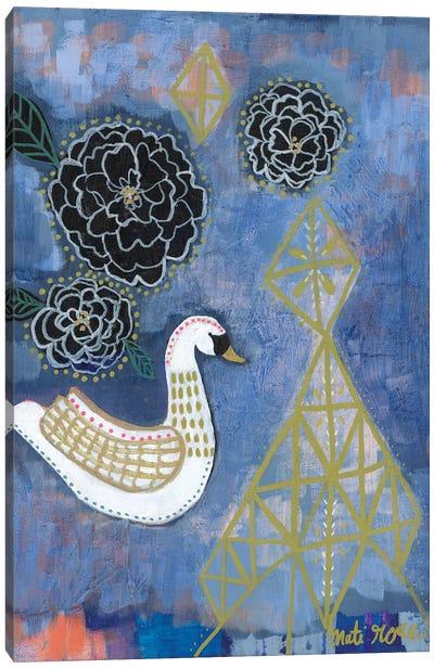 Sariah Swan Canvas Art Print - Mati Rose