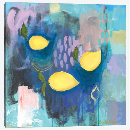 Tropea Lemons Canvas Print #MTI33} by Mati Rose Canvas Artwork